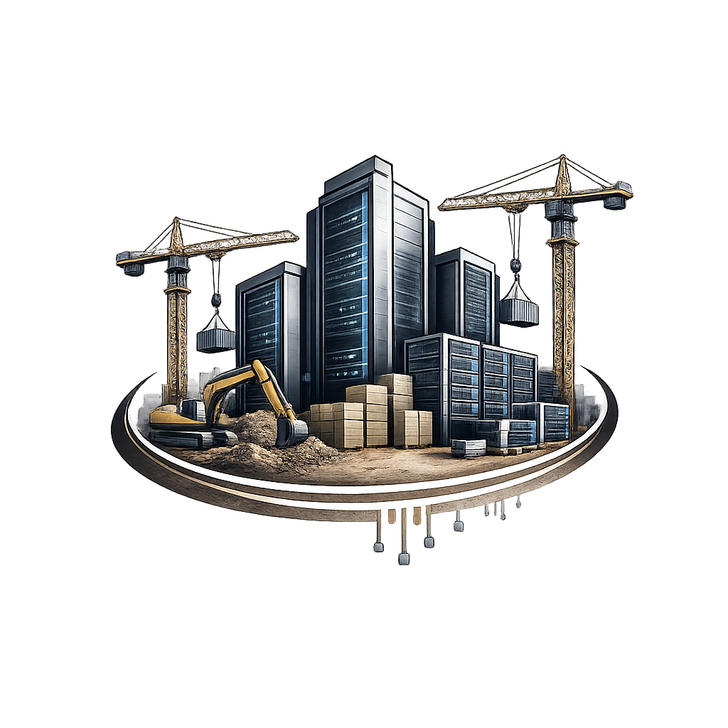 Illustration — infrastructure en construction